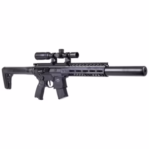 Sig Sauer MCX GEN II Siyah Yarı Otomatik CO2 Havalı Tüfek & 1-4×24 Dürbün Set