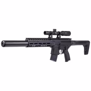 Sig Sauer MCX GEN II Siyah Yarı Otomatik CO2 Havalı Tüfek & 1-4×24 Dürbün Set