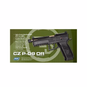ASG CZ P-09 OPTİC READY BLOWBACK SİYAH AİRSOFT TABANCA OPTİK+ÇANTA 19600